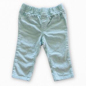 Baby Gap Mint Green Sparkle Corduroy Pants Size 12-18 Months